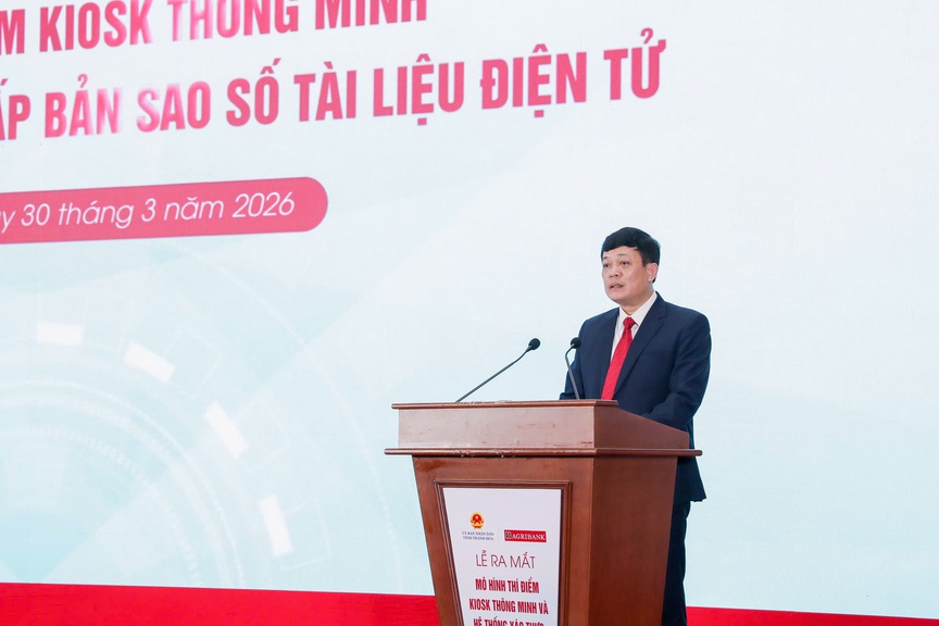 Agribank đồng hành cùng tỉnh Thanh Hoá triển khai mô hình Kiosk hành chính công thông minh - Thúc đẩy chuyển đổi số và nâng cao chất lượng phục vụ người dân- Ảnh 3.