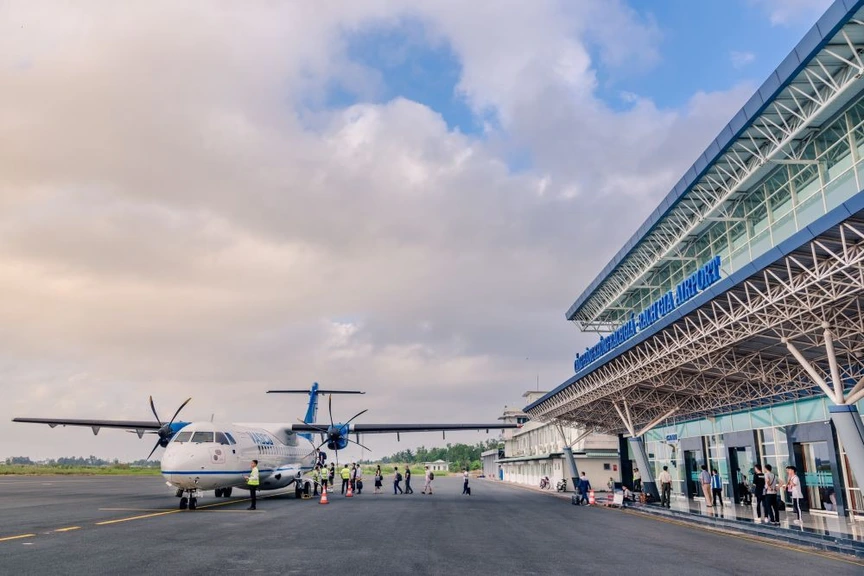 Cảng hàng không Rạch Giá. Nguồn ảnh: Báo Tiền phong