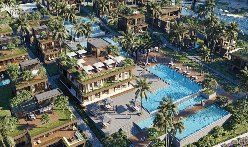 Kiến trúc Vertical Resort tại Sunshine Bay Retreat Vung Tau: Đưa nhịp thở đại dương vào "thành phố" nghỉ dưỡng tầng không- Ảnh 2.