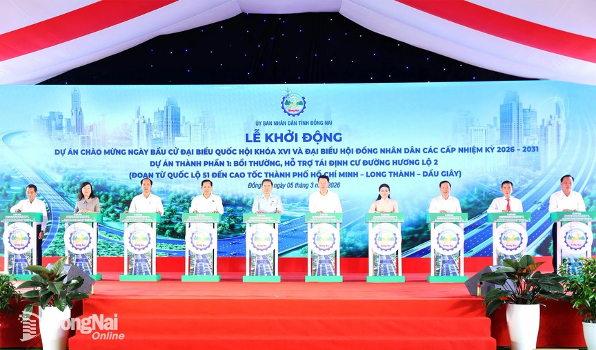 Hình ảnh tại lễ khởi công. Nguồn ảnh: Báo Đồng Nai