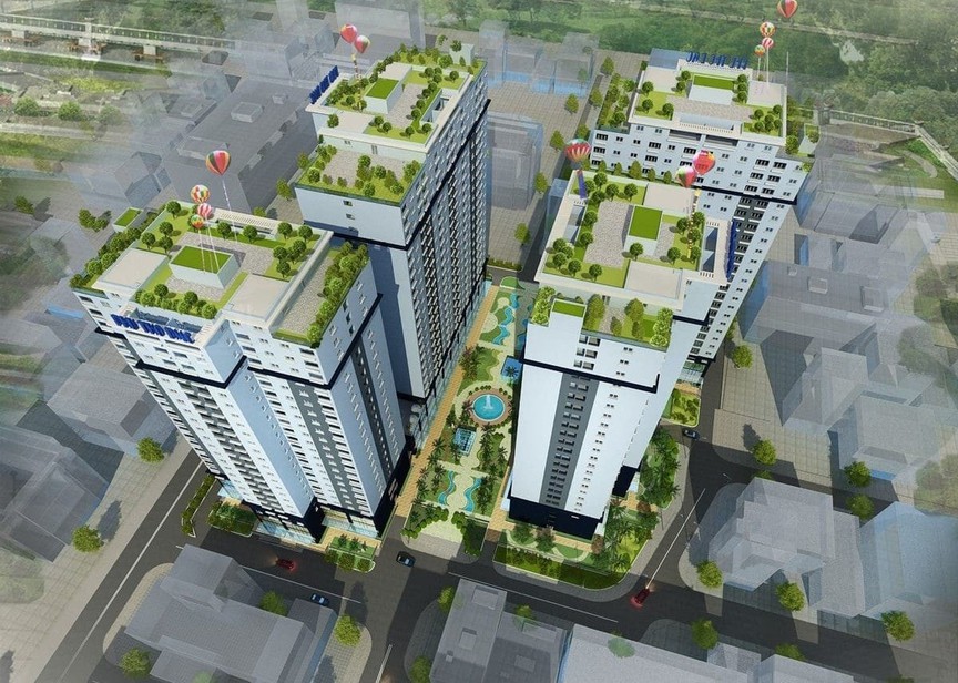 Phối cảnh dự án nhà ở xã hội Lý Thường Kiệt tại số 324 đường Lý Thường Kiệt, phường Diên Hồng. Nguồn ảnh: CTCP Đức Mạnh