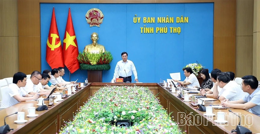 Hình ảnh tại buổi làm việc. Nguồn ảnh: UBND tỉnh Phú Thọ