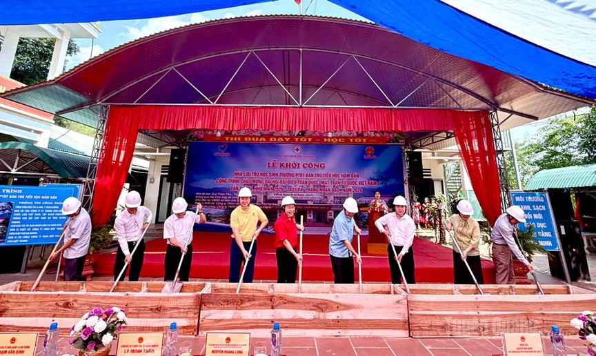 Hình ảnh tại lễ khởi công. Nguồn ảnh: Báo Tuyên Quang