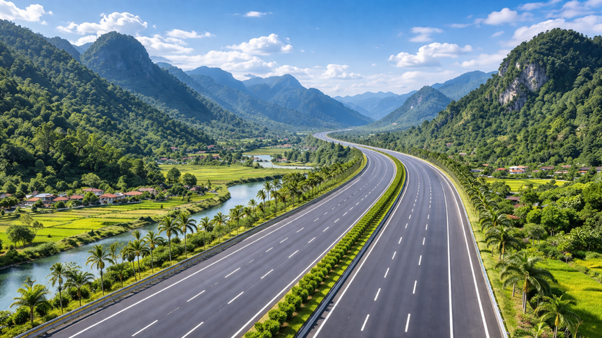Tuyến cao tốc Thái Nguyên - Lạng Sơn. Ảnh minh họa Tuyến cao tốc Thái Nguyên - Lạng Sơn. Ảnh minh họa