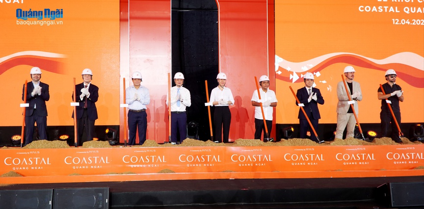 Hình ảnh tại lễ khởi công. Nguồn ảnh: Báo Quảng Ngãi