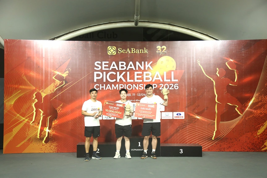 SeABank Pickleball Championship 2026: 416 VĐV tranh tài, gây quỹ từ thiện gần 620 triệu đồng cho giáo dục và môi trường- Ảnh 2. SeABank Pickleball Championship 2026: 416 VĐV tranh tài, gây quỹ từ thiện gần 620 triệu đồng cho giáo dục và môi trường- Ảnh 2.
