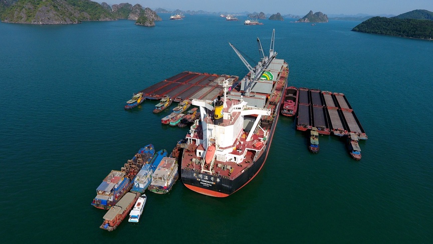 Khu vực cảng Con Ong - Hòn Nét. Nguồn ảnh: Báo Quảng Ninh