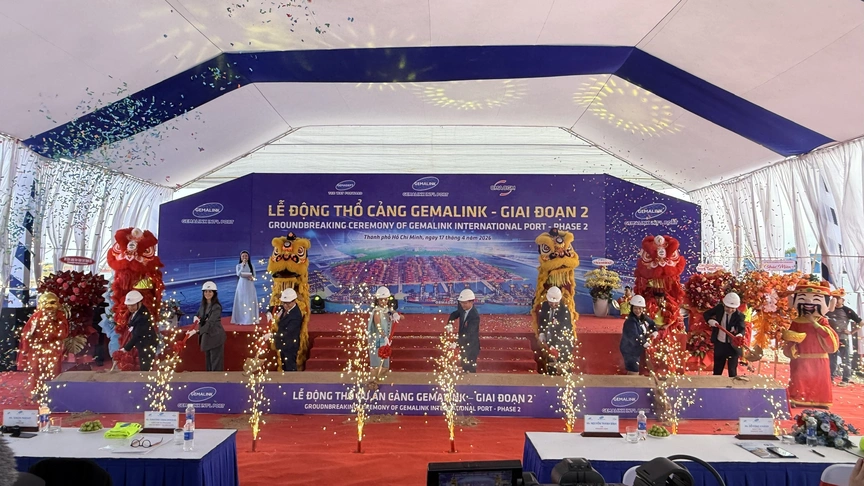 Hình ảnh tại lễ động thổ. Nguồn ảnh: Báo Thanh Niên