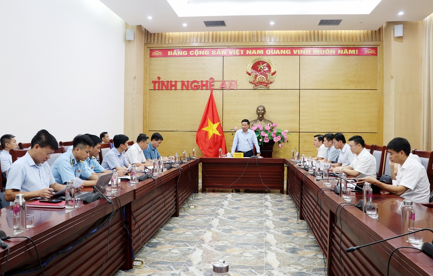Hình ảnh tại buổi làm việc. Nguồn ảnh: UBND tỉnh Nghệ An