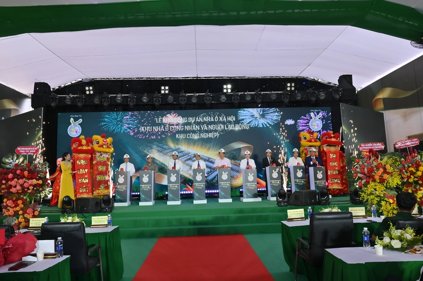 Tây Ninh: Khởi công dự án nhà ở xã hội cho công nhân tại khu công nghiệp Cầu Tràm- Ảnh 2.