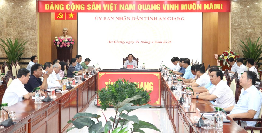 Hình ảnh tại buổi làm việc. Nguồn ảnh: UBND tỉnh An Giang