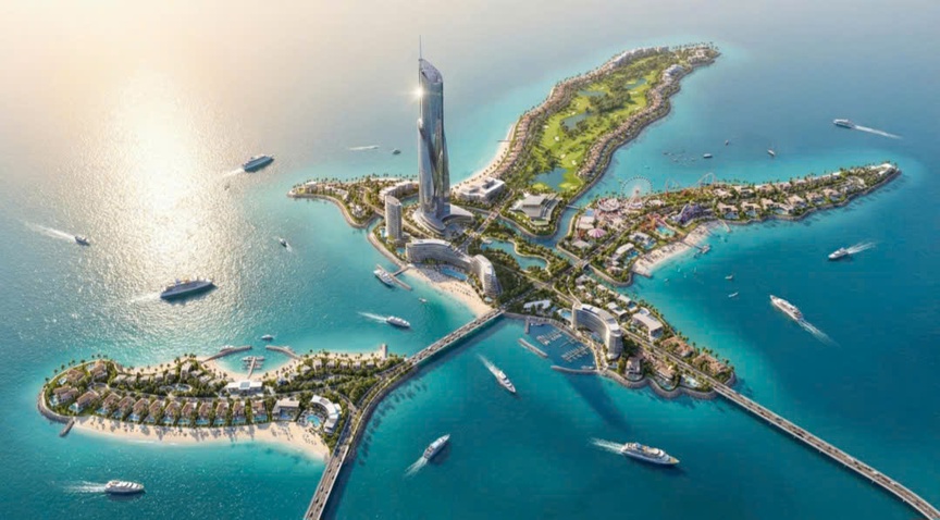 Phối cảnh 1 cụm đảo. Nguồn ảnh: Báo An Giang