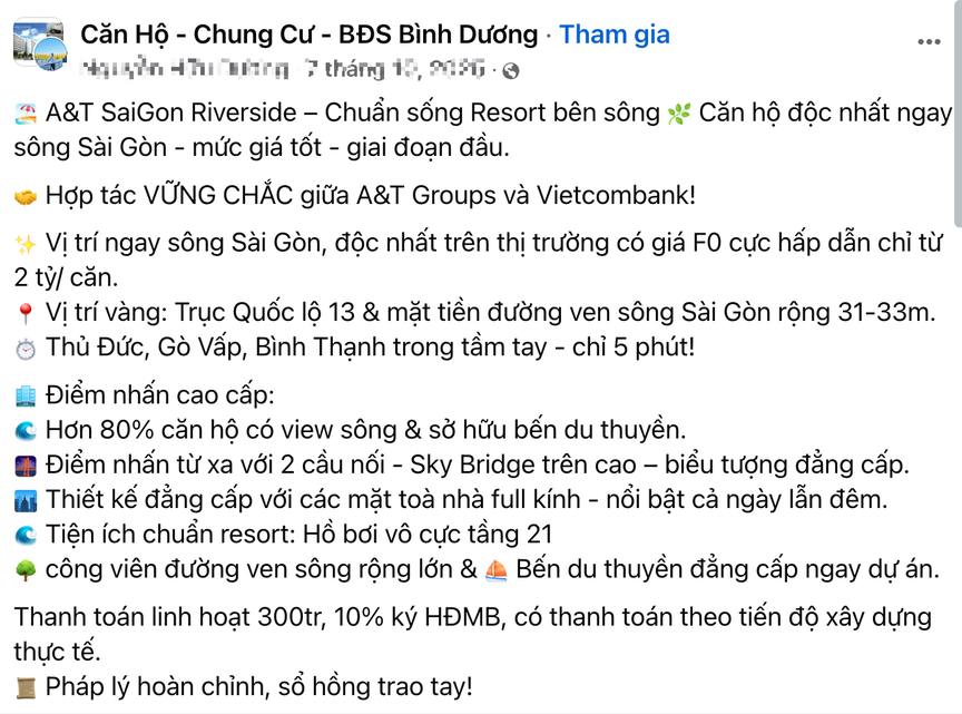 Dự án A&T Saigon Riverside: Phối cảnh như mơ, thực tế chỉ là 'bánh vẽ'- Ảnh 3.
