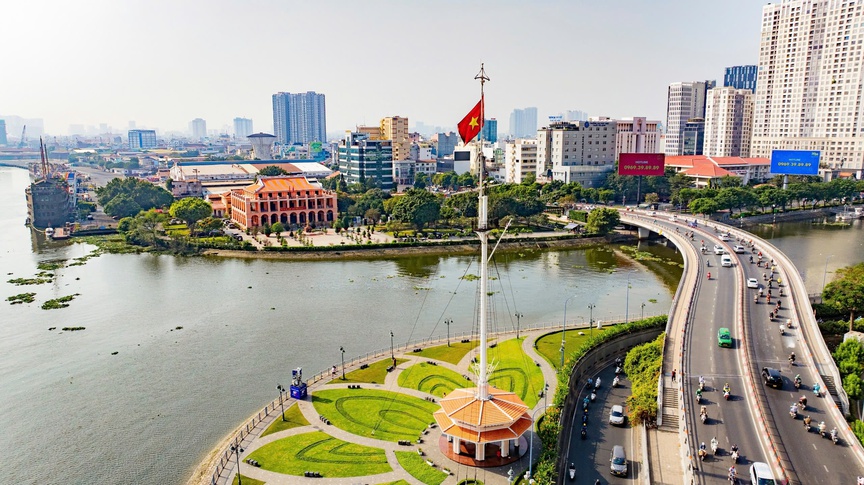 Khu vực Cảng Nhà Rồng - Khánh Hội. Nguồn ảnh: Báo Thanh Niên