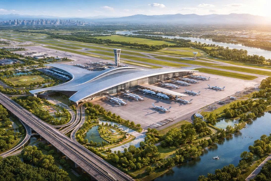 Theo Bộ Xây dựng, vị trí và quy mô Cảng hàng không thứ hai vùng Thủ đô sẽ được tiếp tục nghiên cứu trong giai đoạn đến năm 2030. Ảnh minh họa