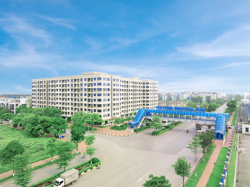 Khu nhà ở xã hội dành cho người lao động làm việc tại xã Yên Phong. Nguồn ảnh: Viglacera