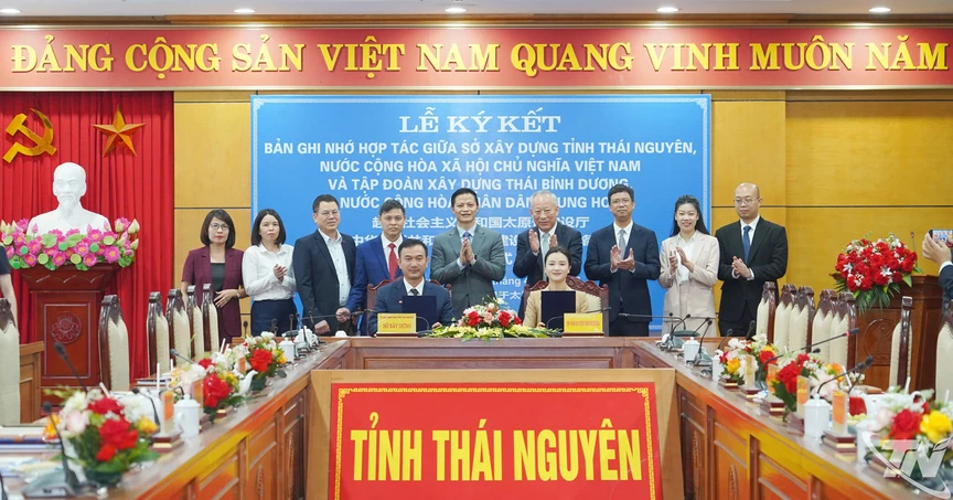 Hình ảnh tại lễ ký kết. Nguồn ảnh: UBND tỉnh Thái Nguyên