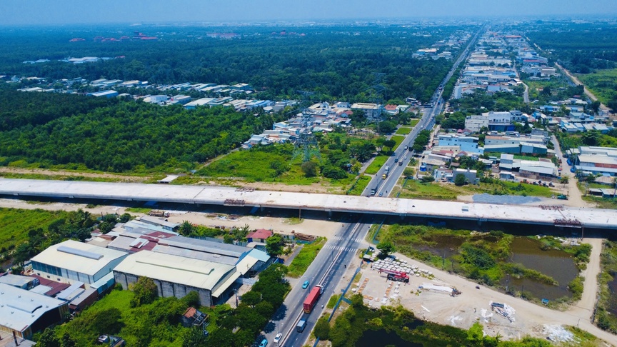 Một đoạn tuyến Vành đai 3 TP. HCM. Nguồn ảnh: Trung tâm Báo chí TP. HCM