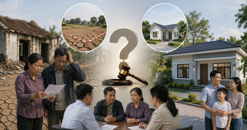 Từ nay, trường hợp không đủ điều kiện bồi thường đất ở được xử lý thế nào, có được bố trí tái định cư không?- Ảnh 1.