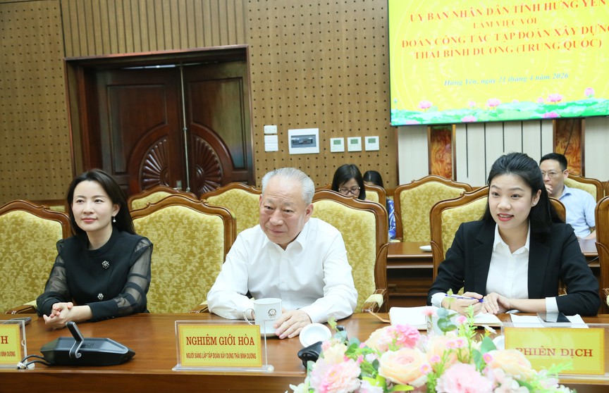 Tập đoàn Xây dựng Thái Bình Dương đề xuất đầu tư loạt dự án tại Hưng Yên. Nguồn ảnh: UBND tỉnh Hưng Yên