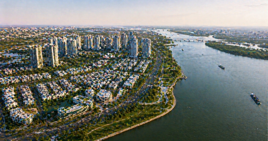 TP tương lai của Việt Nam sắp có đại đô thị thông minh ven sông hơn 3.100ha, quy mô dân số tới 230.000 người- Ảnh 2.