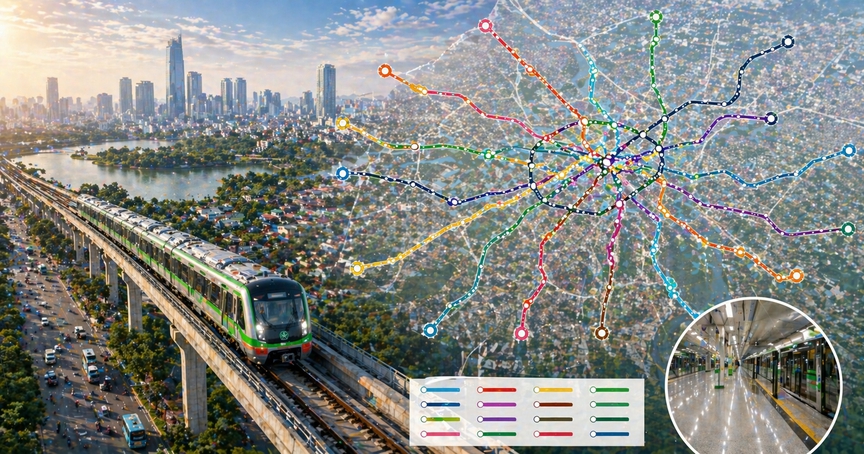 Đô thị hạng đặc biệt của Việt Nam cần hơn 100 tỷ USD để làm dự án hạ tầng chưa từng có: Gần 1.000km metro, mở ra không gian đa cực- Ảnh 1.