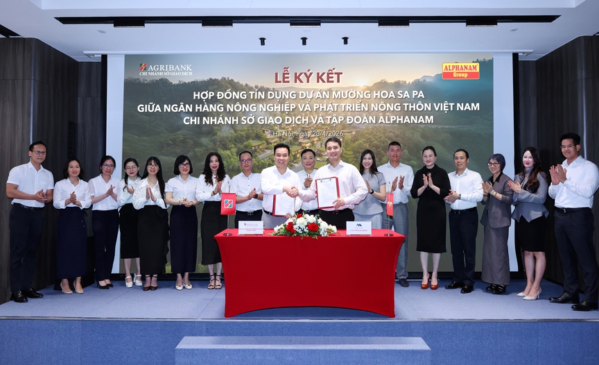 Agribank Sở Giao dịch – Alphanam ký kết tín dụng, tăng tốc phát triển dự án Mường Hoa Sa Pa- Ảnh 1.