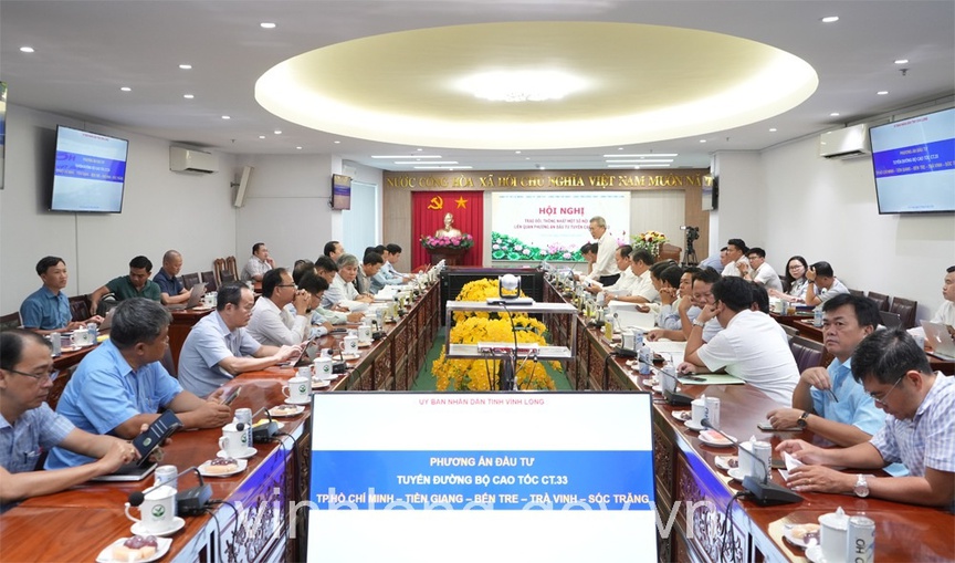 Hình ảnh tại buổi làm việc. Nguồn ảnh: UBND tỉnh Vĩnh Long