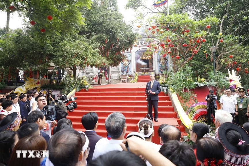 Toàn văn phát biểu của Tổng Bí thư, Chủ tịch nước Tô Lâm tại Lễ dâng hương tưởng niệm các Vua Hùng- Ảnh 2.