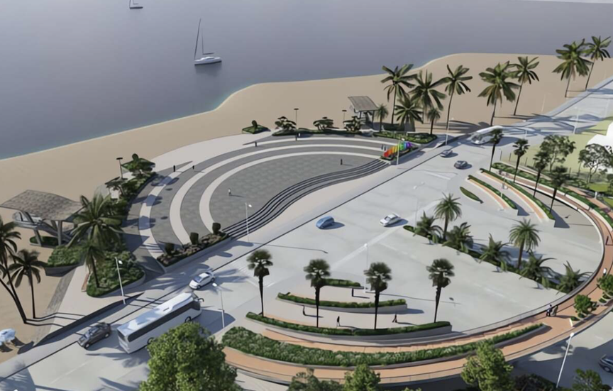 Lần đầu tiên thành phố trẻ nhất Việt Nam xây dựng công viên biển, nằm ngay gần cầu vượt biển dài nhất miền Trung- Ảnh 2.