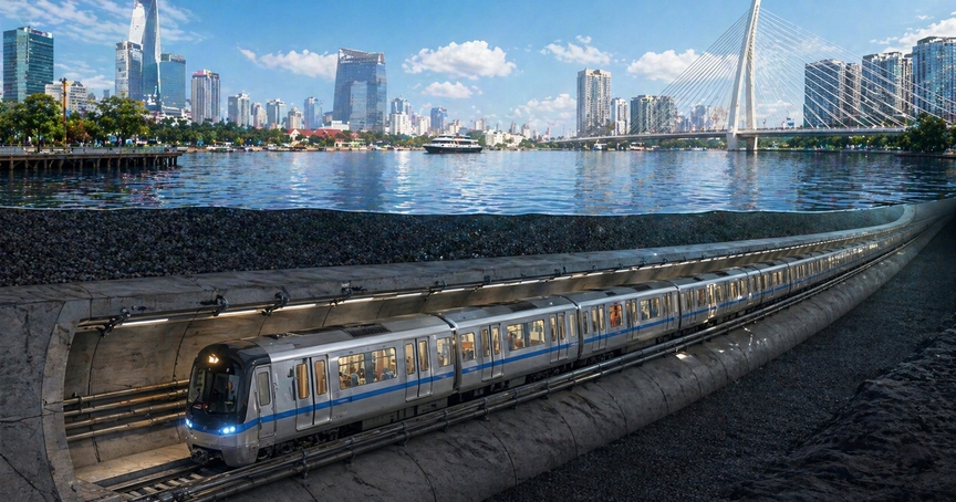 Chỉ 1 ngày nữa, THACO của tỷ phú Trần Bá Dương chính thức khởi công tuyến metro đi ngầm xuyên sông độc đáo: Dài 6km, là hành lang kết nối 2 siêu sân bay lớn nhất cả nước- Ảnh 2.