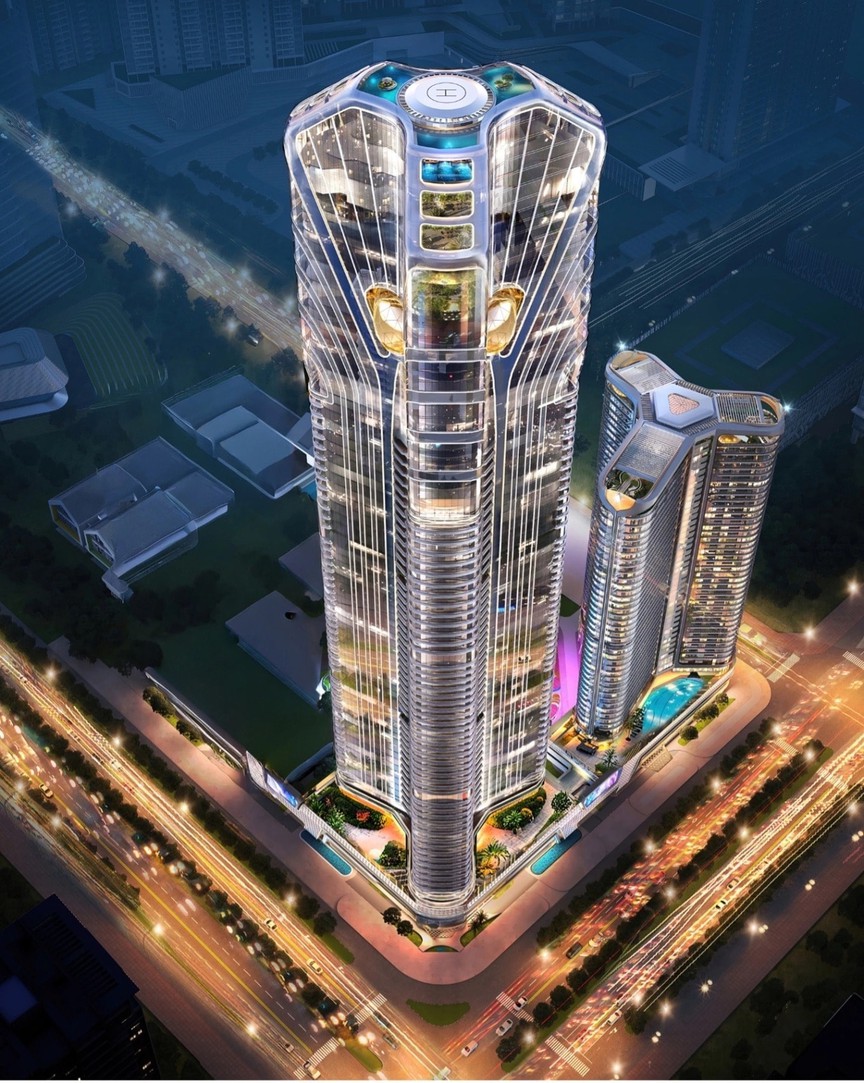 Việt Nam sắp có siêu tháp chọc trời 75 tầng với kiến trúc mang đậm dấu ấn Á Đông, tương lai là 'nóc nhà miền Bắc', có sự góp sức của chuyên gia nước ngoài- Ảnh 1.