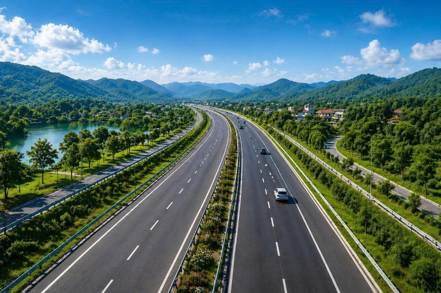 Thái Nguyên sẽ làm tuyến đường dài hơn 31km kết nối tới tỉnh Tuyên Quang. Ảnh minh họa
