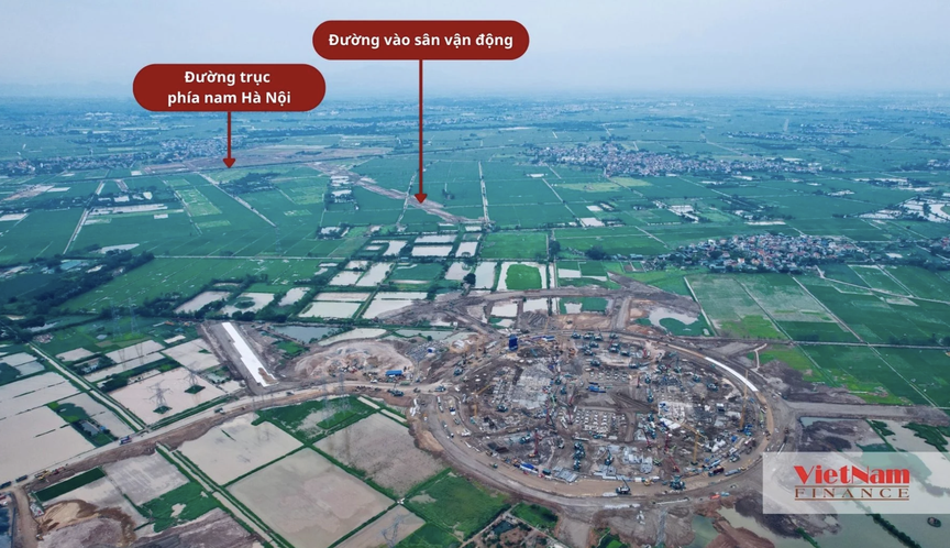 Sân vận động lớn nhất Việt Nam, gấp hơn 3 lần sân Mỹ Đình: Dần thành hình sau 3 tháng khởi công- Ảnh 3. Sân vận động lớn nhất Việt Nam, gấp hơn 3 lần sân Mỹ Đình: Dần thành hình sau 3 tháng khởi công- Ảnh 3.