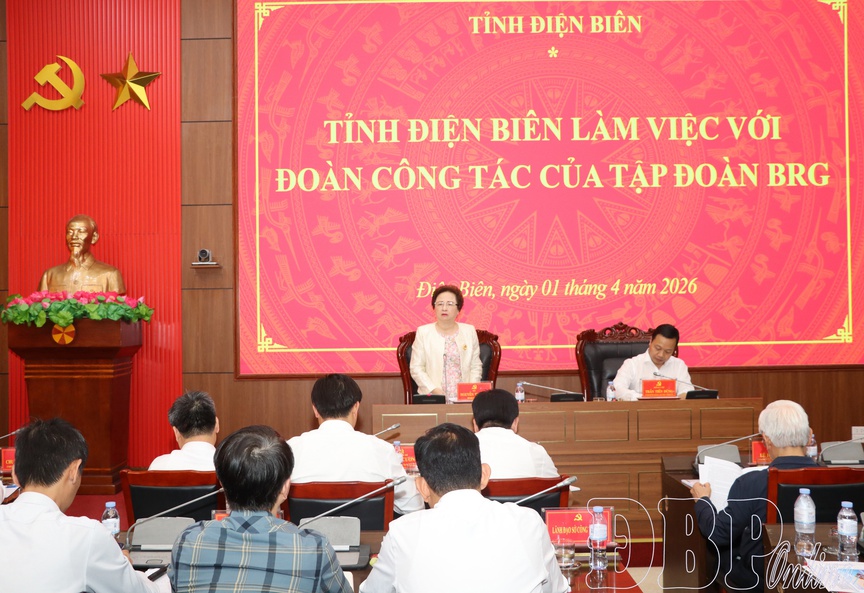 Hình ảnh tại buổi làm việc. Nguồn ảnh: Báo Điện Biên Phủ