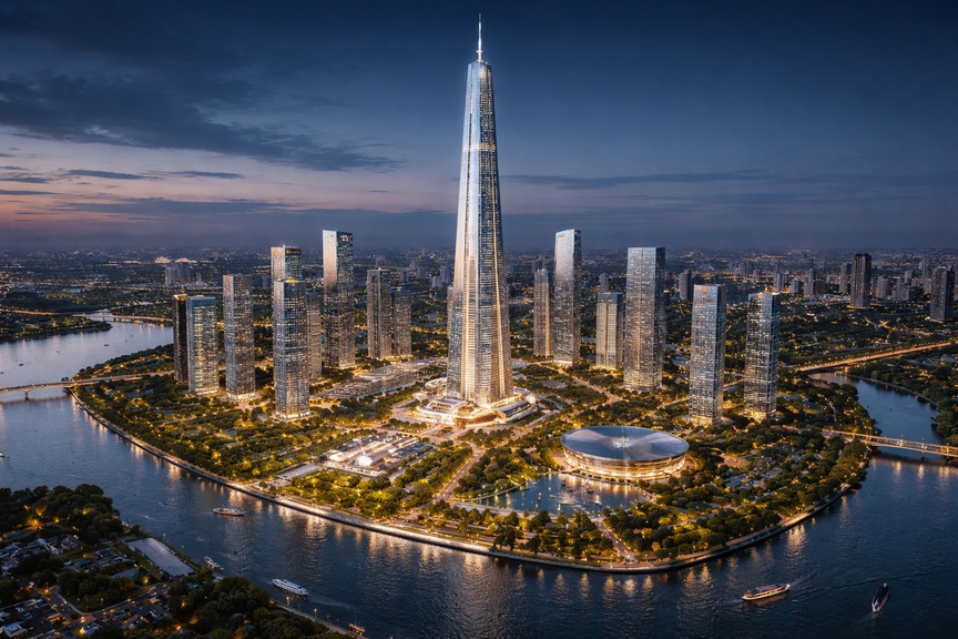 Việt Nam sẽ xây dựng tòa tháp chọc trời 99 tầng: Vốn đầu tư hàng tỷ USD, nằm trong lõi trung tâm tài chính quốc tế- Ảnh 2.