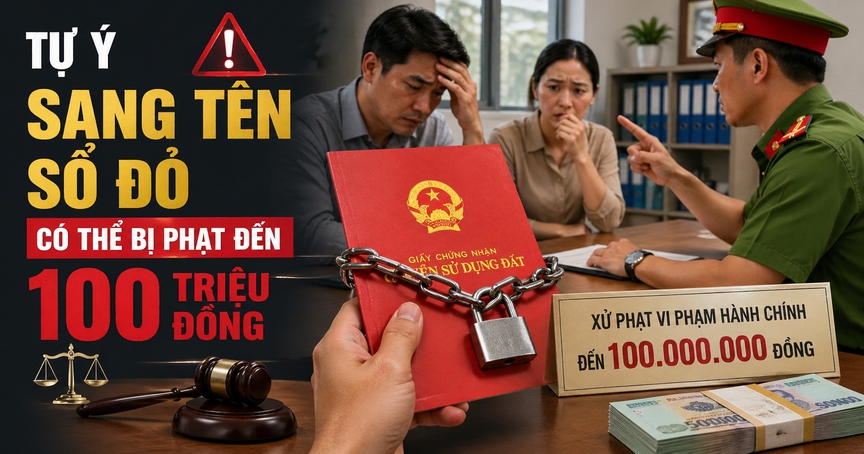 Kể từ nay, tự ý sang tên sổ đỏ có thể bị phạt đến 100 triệu đồng- Ảnh 1.