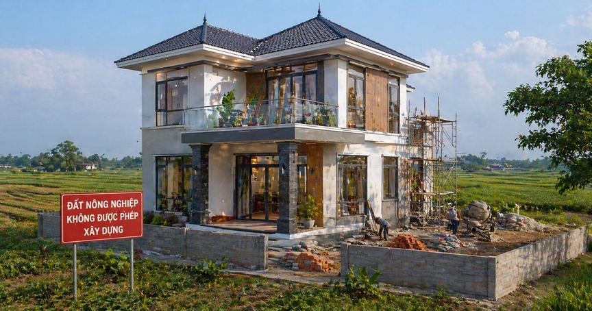 Từ nay, xây nhà trên đất nông nghiệp có thể sẽ bị phạt đến 200 triệu đồng- Ảnh 1.