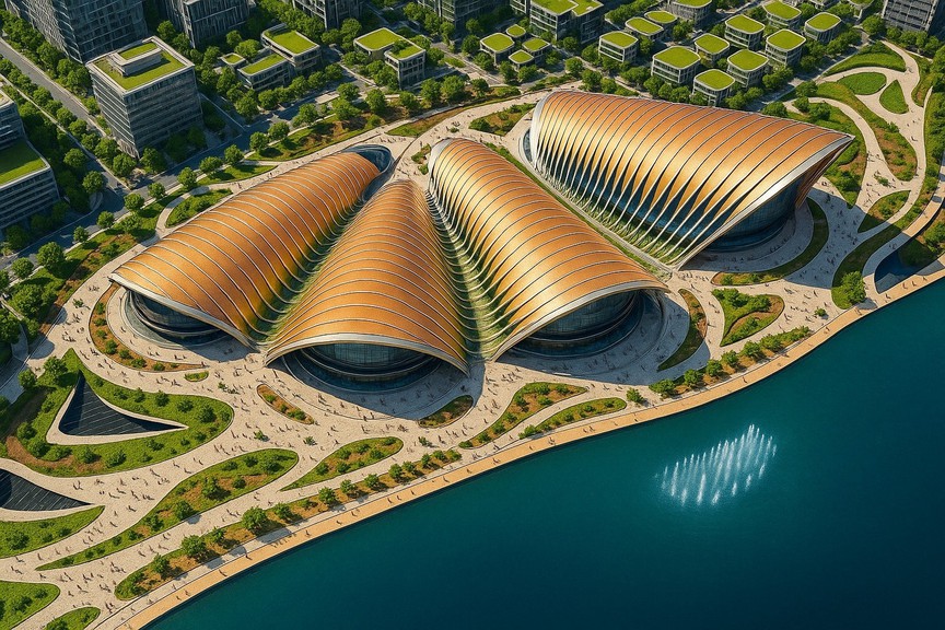 Việt Nam lần đầu tiên có nhà hát quy mô chưa từng có: Tổ hợp đa chức năng 5.000 chỗ lớn bậc nhất Đông Nam Á, do bàn tay chuyên gia nước ngoài thiết kế- Ảnh 2. Việt Nam lần đầu tiên có nhà hát quy mô chưa từng có: Tổ hợp đa chức năng 5.000 chỗ lớn bậc nhất Đông Nam Á, do bàn tay chuyên gia nước ngoài thiết kế- Ảnh 2.