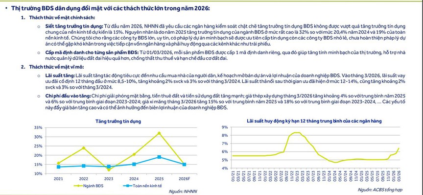 Lãi suất tăng, tín dụng siết: Bất động sản nhà ở 2026 đối diện nhiều lực cản- Ảnh 2.