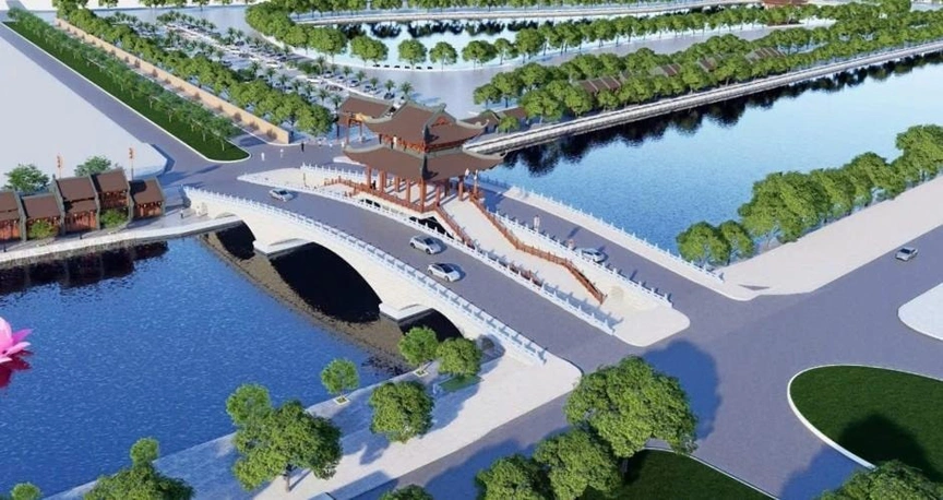 Sắp hoàn thành cây cầu trăm tỷ mang kiến trúc cung đình độc đáo tại vùng đất cố đô- Ảnh 1.