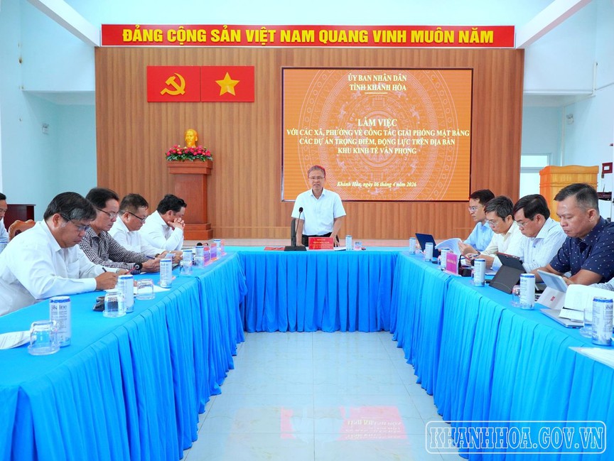 Hình ảnh tại buổi làm việc. Nguồn ảnh: UBND tỉnh Khánh Hòa