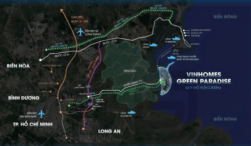 Việt Nam lần đầu tiên trong lịch sử xuất hiện đại đô thị tầm cỡ quốc tế được vận hành bằng năng lượng tái tạo, chỉ sau 1 năm khởi công đã hiện rõ hình hài- Ảnh 1. Việt Nam lần đầu tiên trong lịch sử xuất hiện đại đô thị tầm cỡ quốc tế được vận hành bằng năng lượng tái tạo, chỉ sau 1 năm khởi công đã hiện rõ hình hài- Ảnh 1.