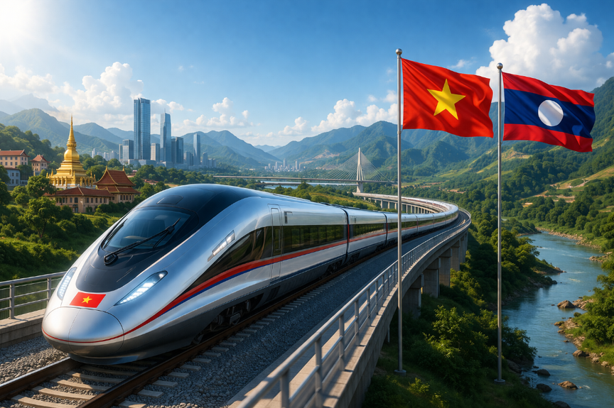 Tuyến đường sắt Vũng Áng - Mụ Giạ - Thà Khẹc - Viêng Chăn. Ảnh minh họa Tuyến đường sắt Vũng Áng - Mụ Giạ - Thà Khẹc - Viêng Chăn. Ảnh minh họa