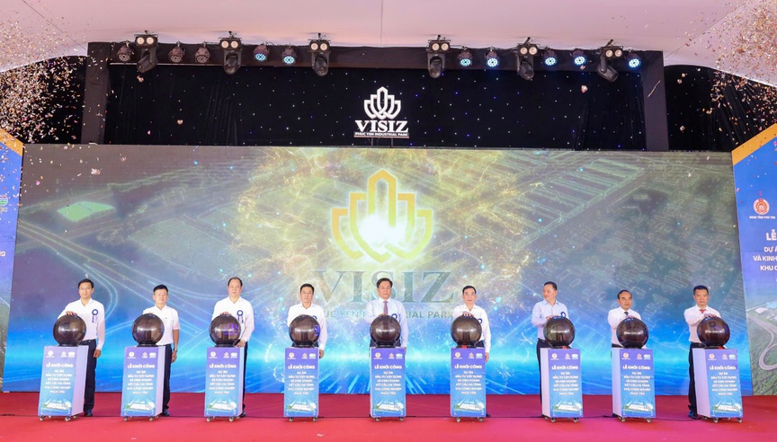 Hình ảnh tại lễ khởi công. Nguồn ảnh: Báo Phú Thọ