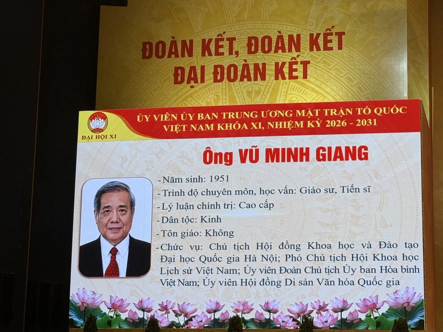 GS. TSKH. NGND Vũ Minh Giang được bầu vào Ủy ban Trung ương Mặt trận Tổ quốc Việt Nam khóa XI
- Ảnh 2.