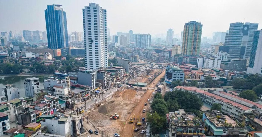 Tuyến đường ‘đắt nhất hành tinh’ tại Hà Nội nỗ lực về đích vào cuối năm nay- Ảnh 1.