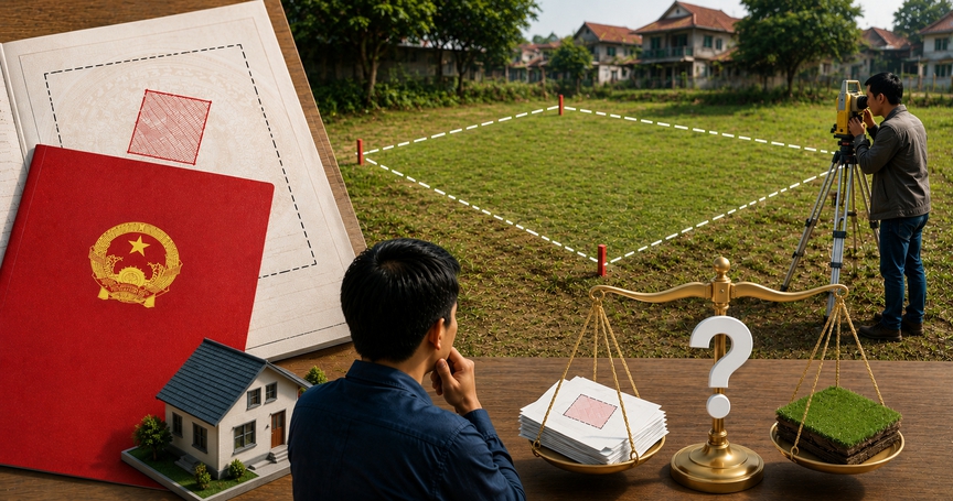 Đất đo thực tế lớn hơn sổ đỏ, người dân có được cấp bổ sung thêm diện tích hay không?- Ảnh 1.