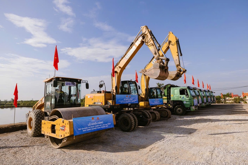 Vinhomes khởi công dự án phát triển kết cấu hạ tầng KCN Nam Tràng Cát- Ảnh 1.