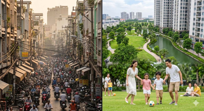Khi nội đô TP.HCM đã quá chật chội, chọn thành phố công viên ở Tây Bắc hay đô thị biển phía Đông Nam để an cư?- Ảnh 1.